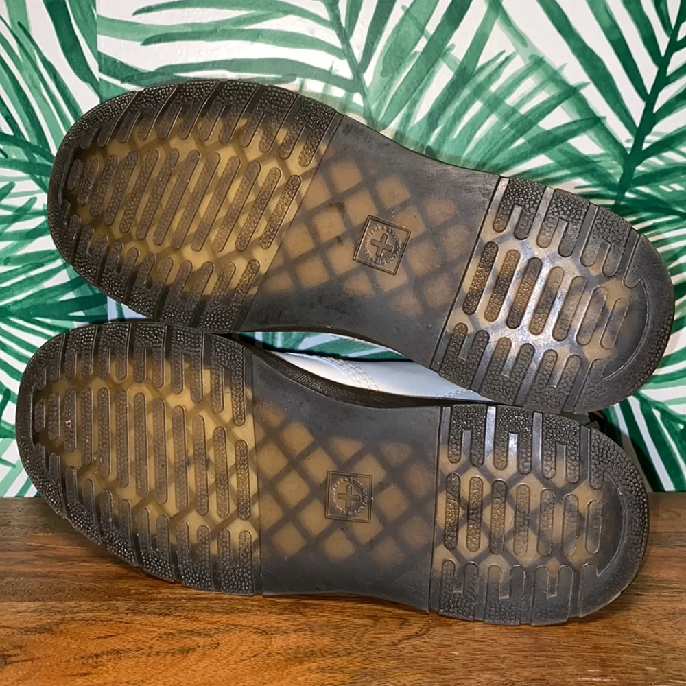 Dr. Martens Zavala White Leather Combat Boots Women’s US 7 - Picture 8 of 11